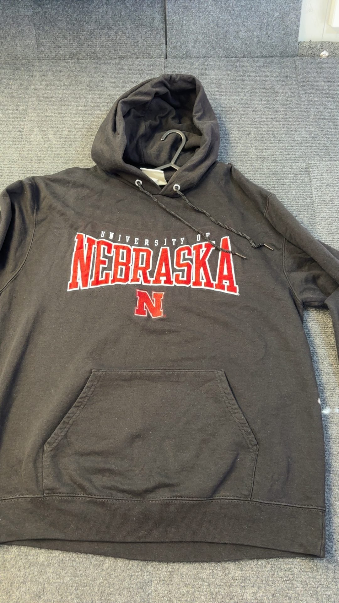 Champion Black University of Nebraska Hoodie Large good condition