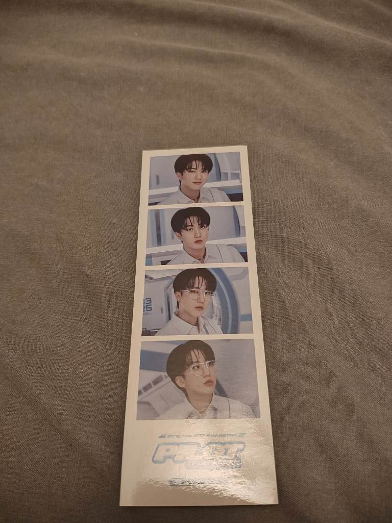 Stray Kids 3rd Fanmeeting Pilot Double Sided Photo Bookmark Skz changbin