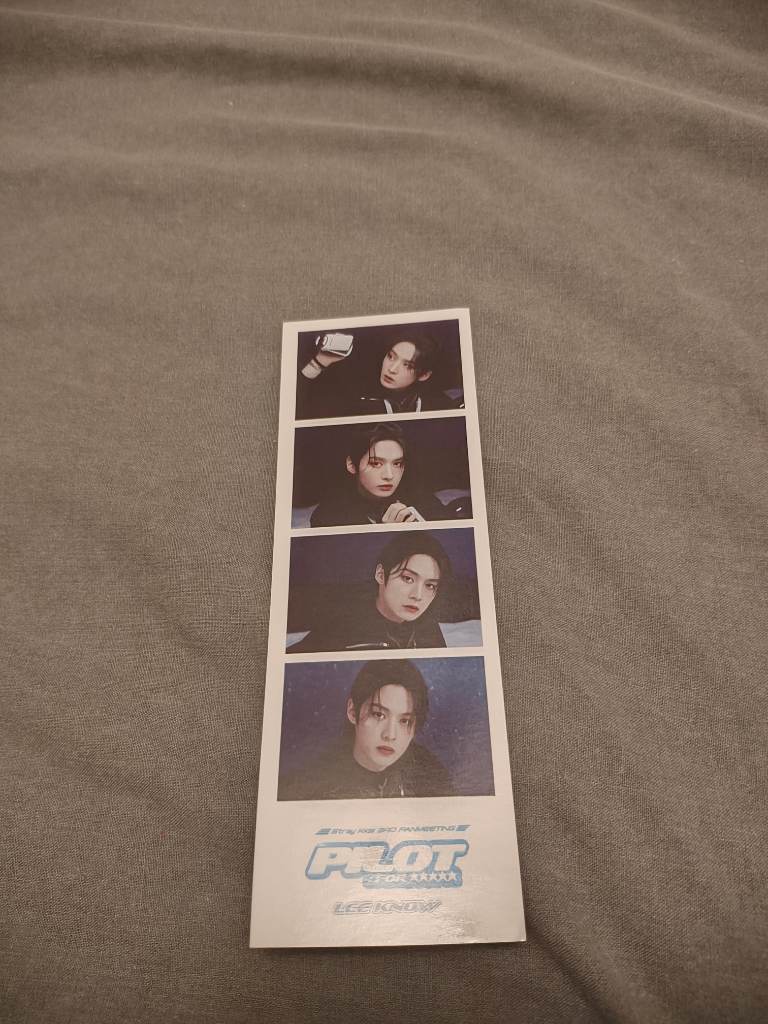 Stray Kids 3rd Fanmeeting Pilot Double Sided Photo Bookmark Skz lee know