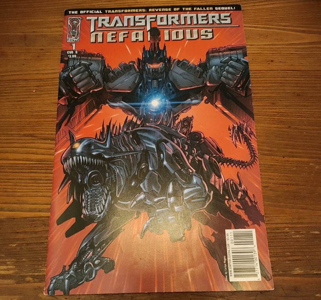 IDW - Transformers: Nefarious (2010) #1 - Cover B - Revenge of the Fallen Sequel