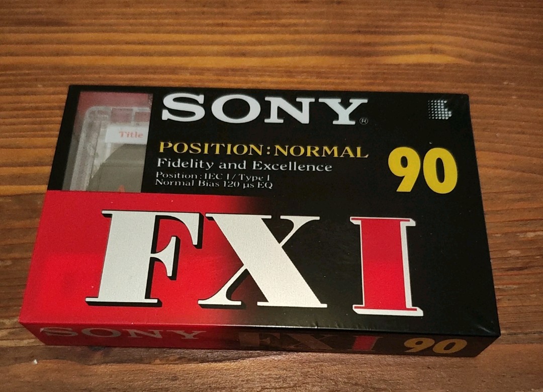 SONY FX 90 Minutes Blank Audio Media Recording Cassette Tape NEW AND SEALED