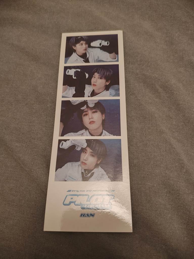 Stray Kids 3rd Fanmeeting Pilot Double Sided Photo Bookmark Skz han