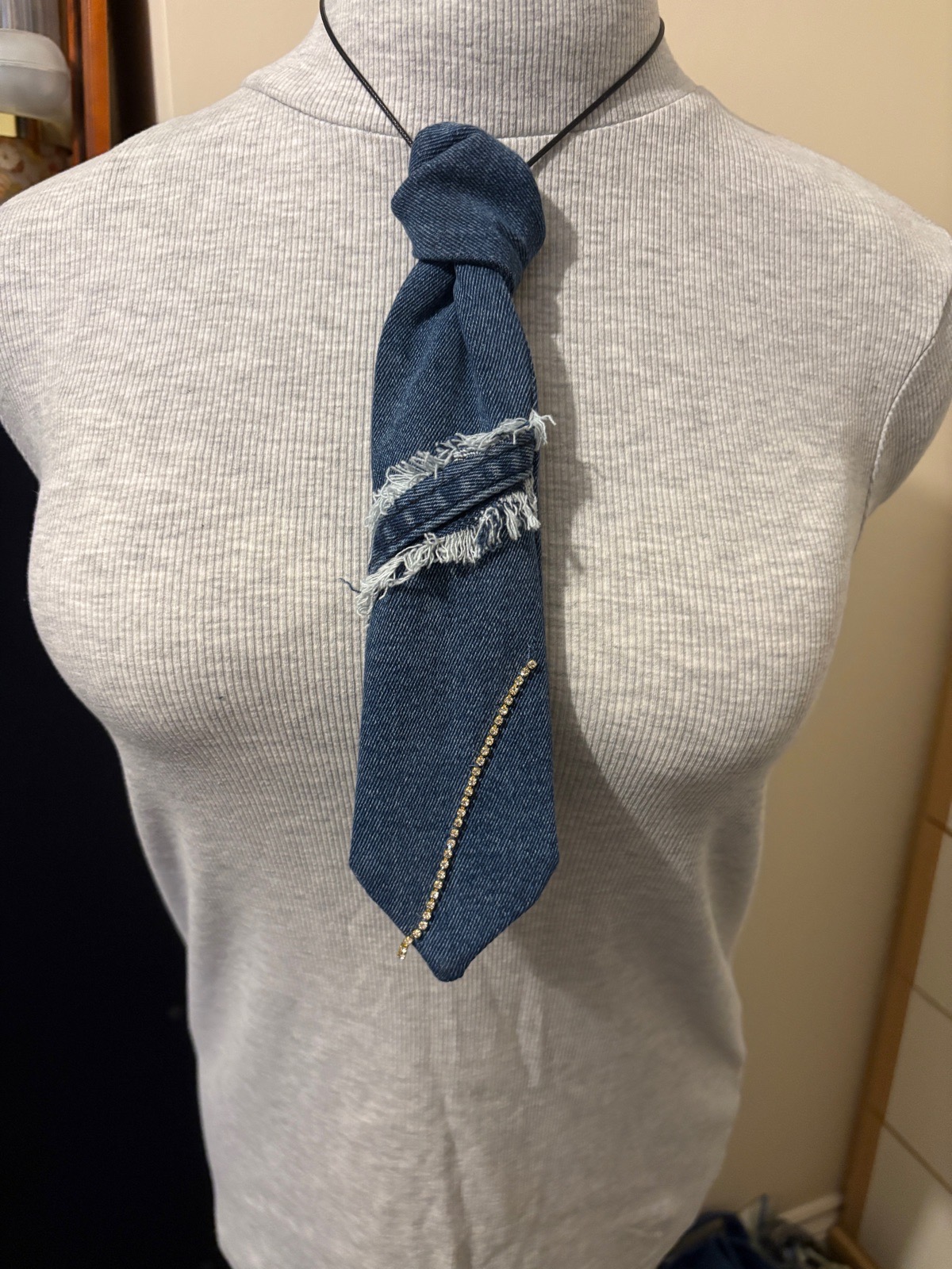 Unique tie denim