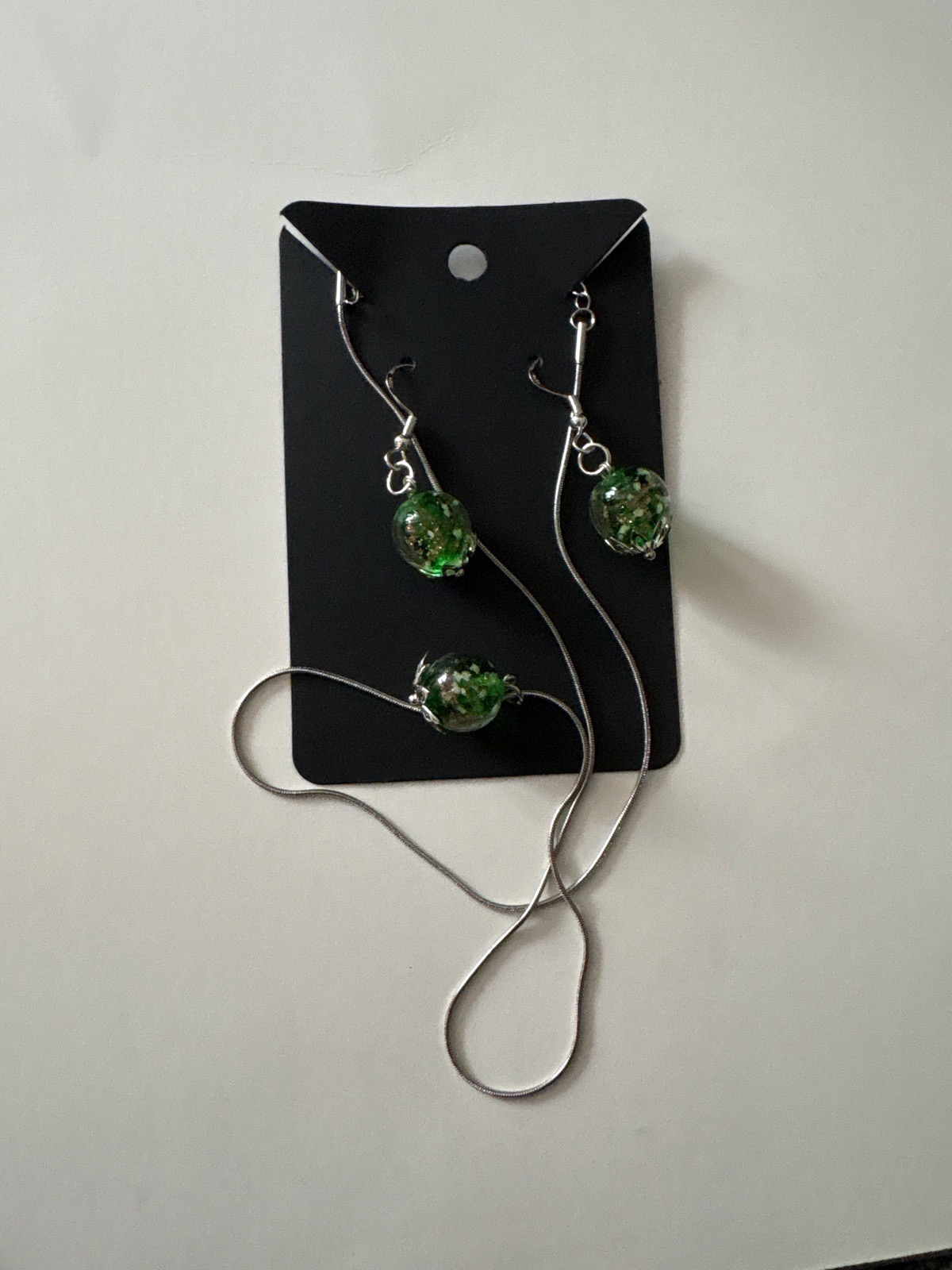 Elegant earring(S925)and necklace