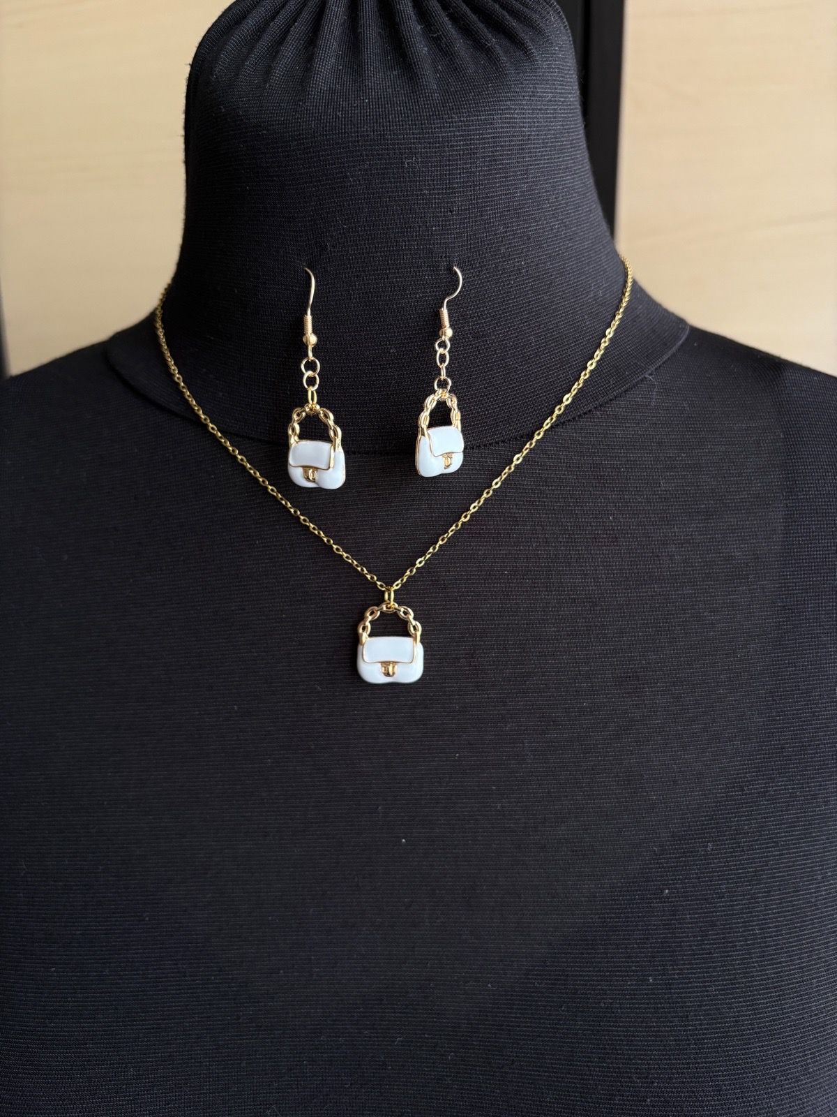 Earrings bags &necklace