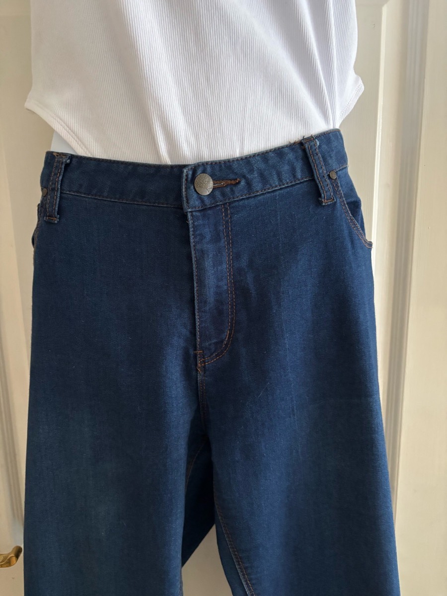 Super skinny blue jeans size 18