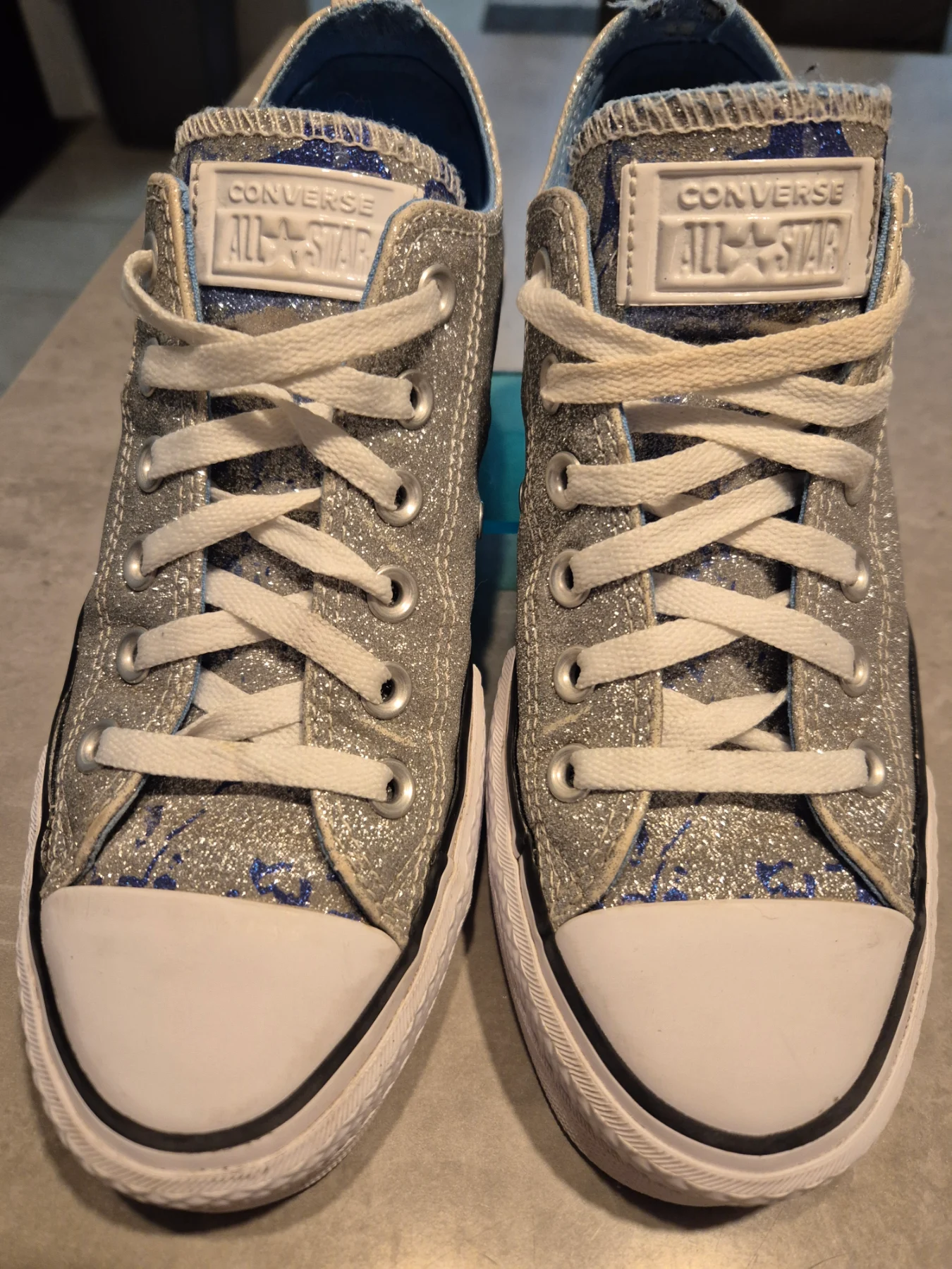 Converse platform all star glitter uk 5