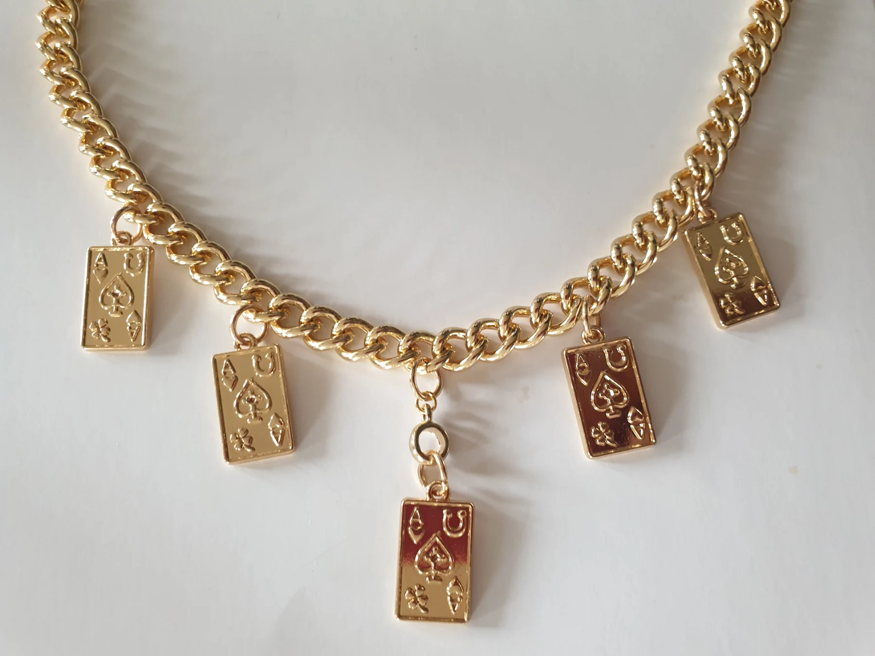 Ace of Spades Necklace.  Handmade.
