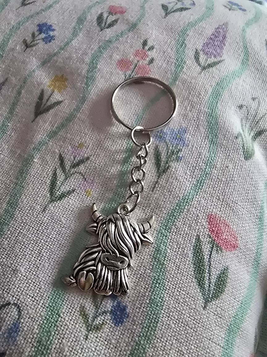 Highland Cow Keyring