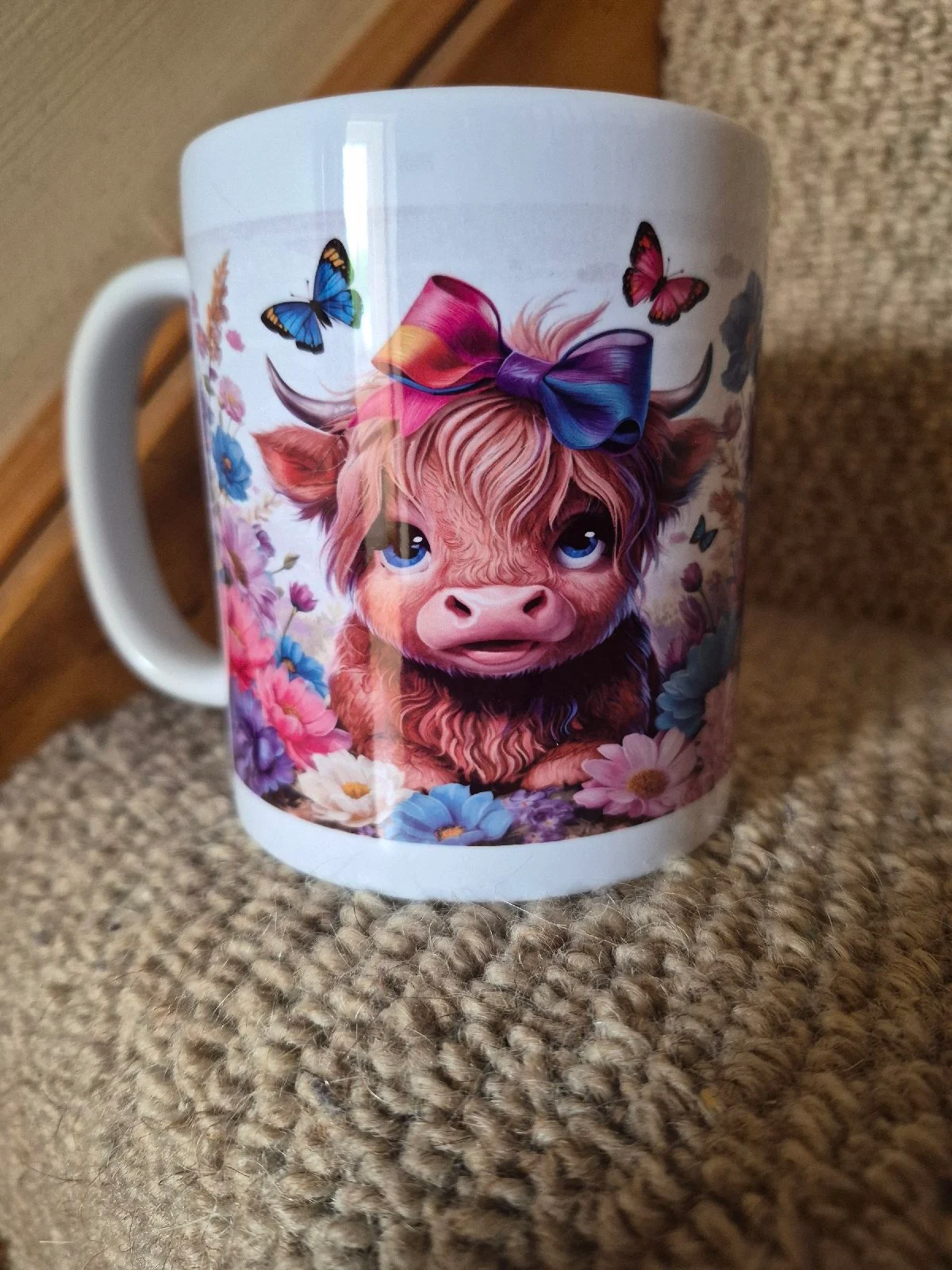 Highland cow mug