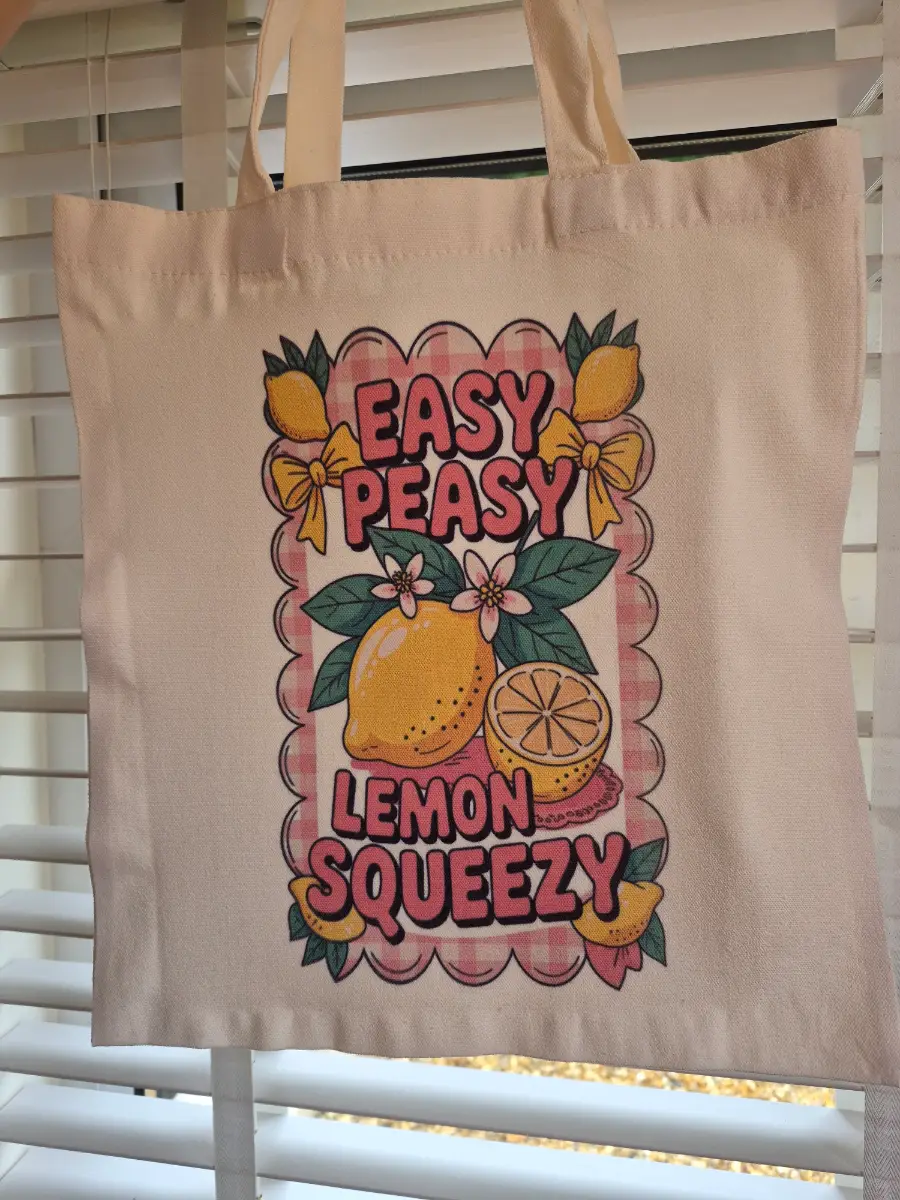 Easy peasy lemon squeezy tote bag