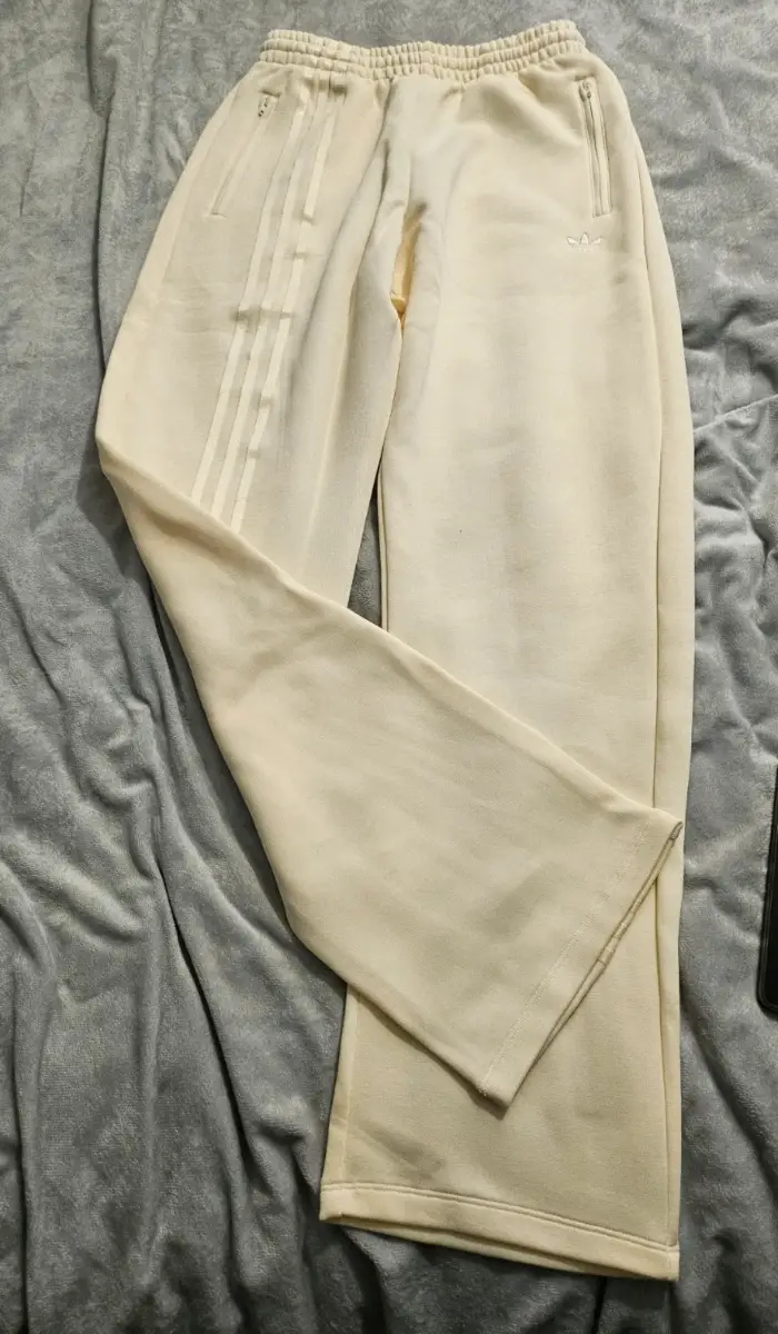 Adidas Soft Butter Yellow Straight-Leg Trousers Size 6/8