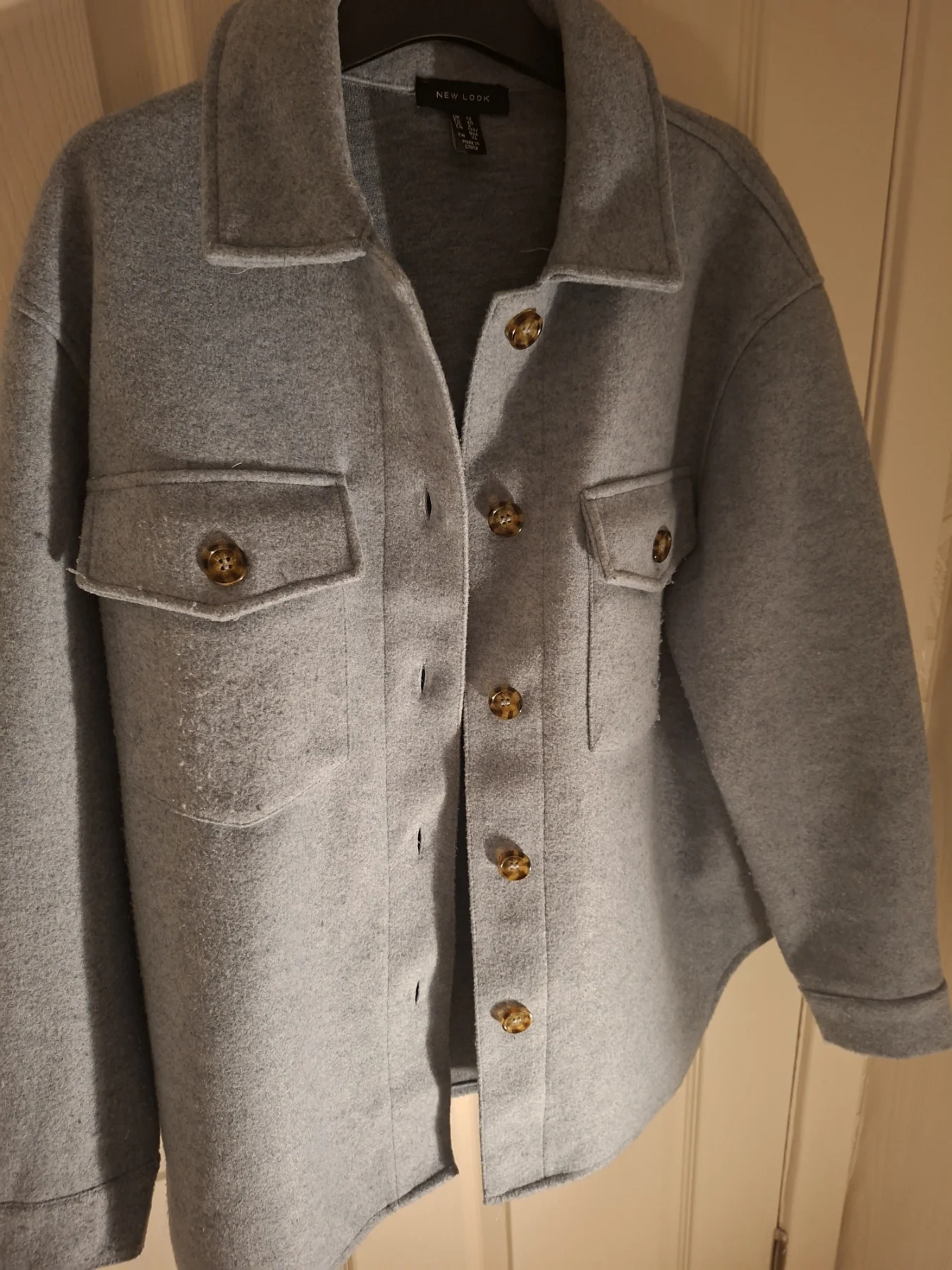 New look shacket blue