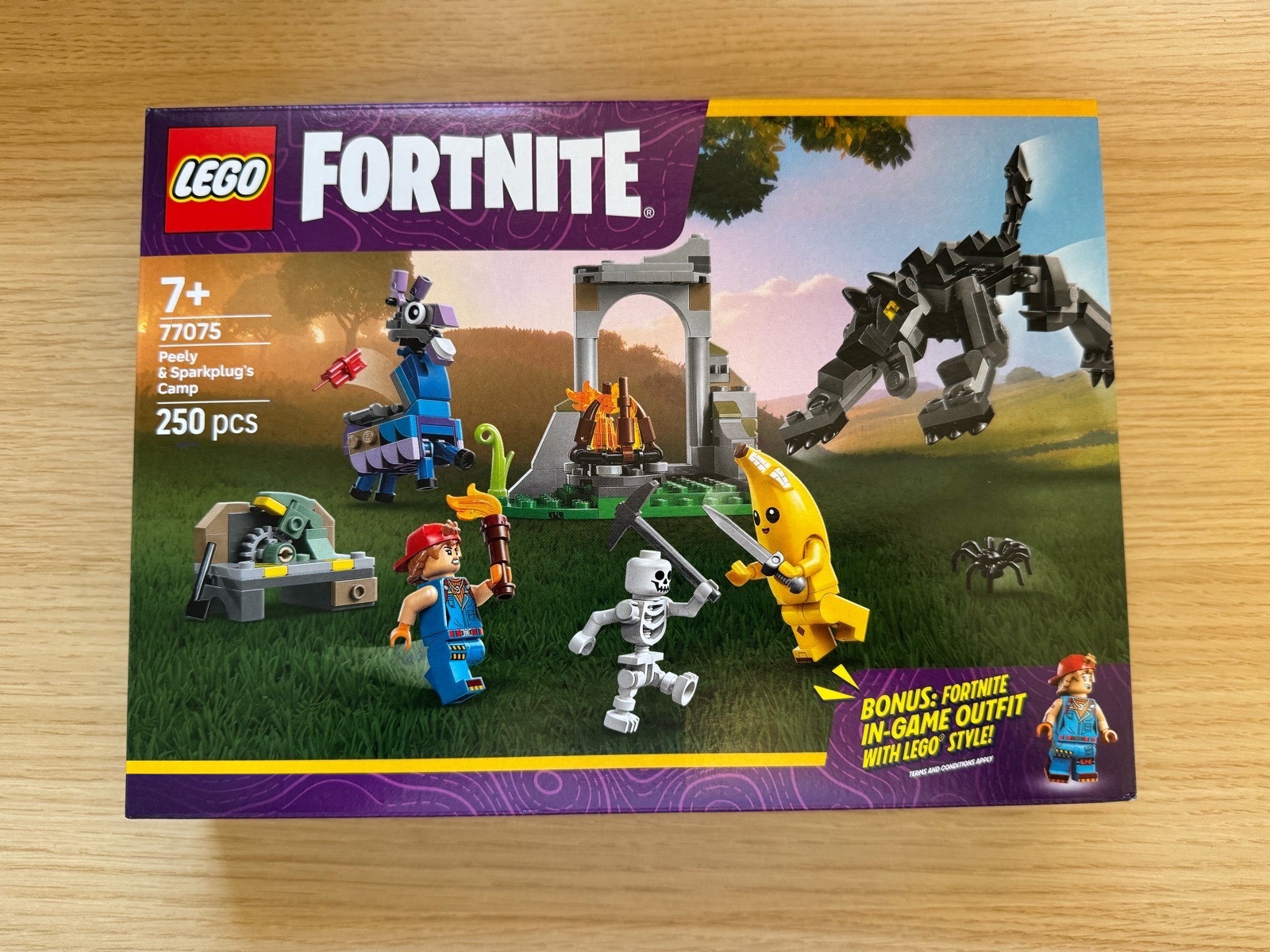 LEGO Fortnite 77075 Peely and Sparkplug's Camp - New and Sealed!