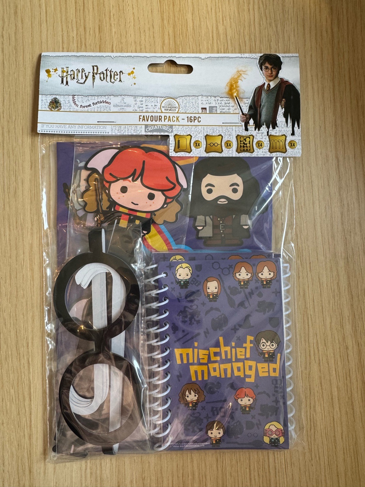 Harry Potter Party Favour Pack 16pc Amscan Birthday Party Bag Fillers Official