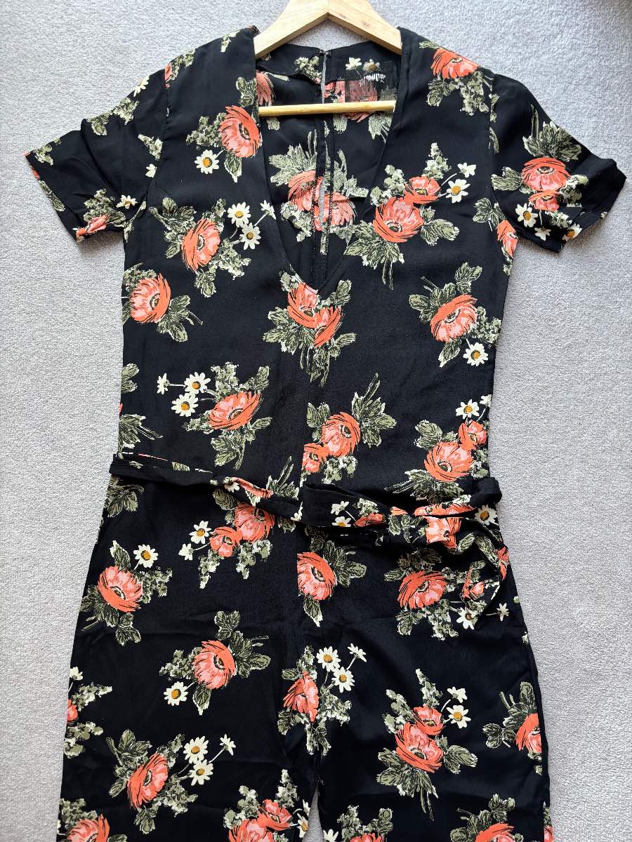Reformation Floral Summer Holiday Wedding Jumpsuit Size 2 UK 6-8