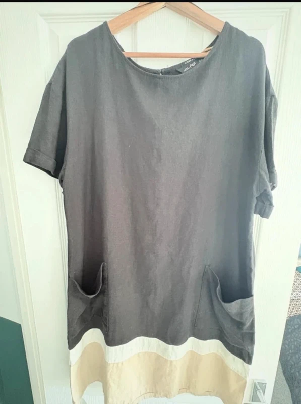 Brand New Without Tag F&F Blend Linen Dress Size 16