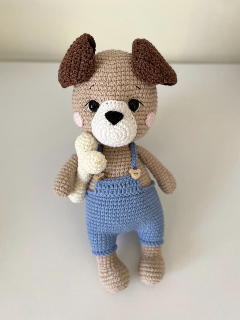 Crochet dog toy