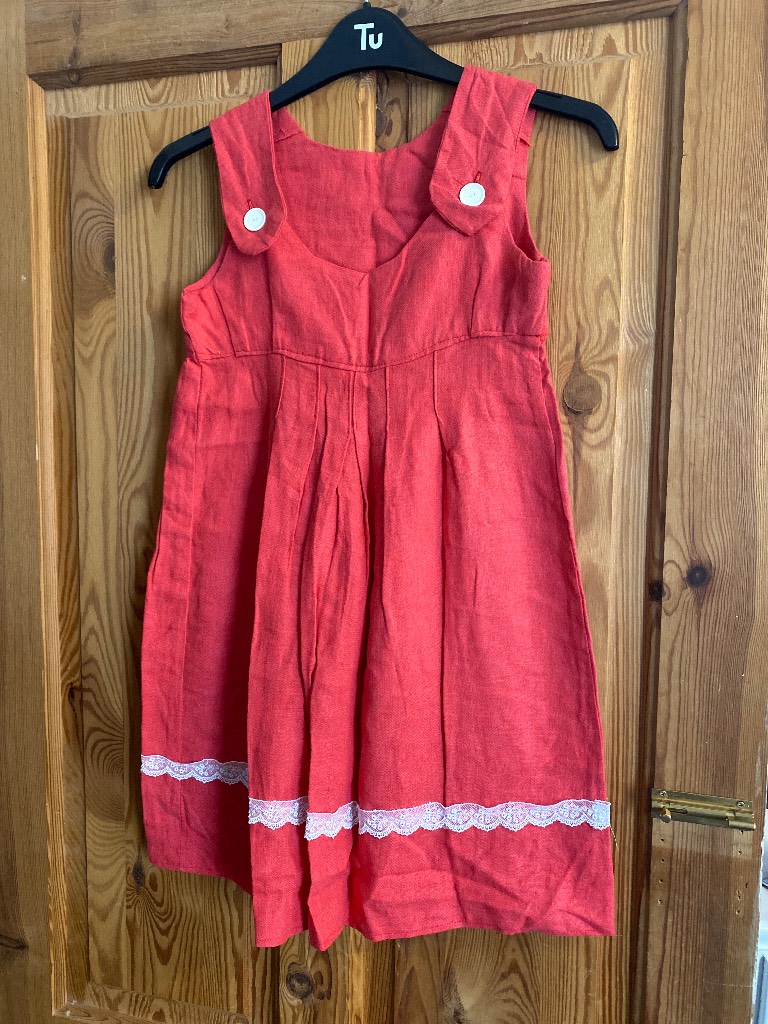 Handmade girls pinafore dress