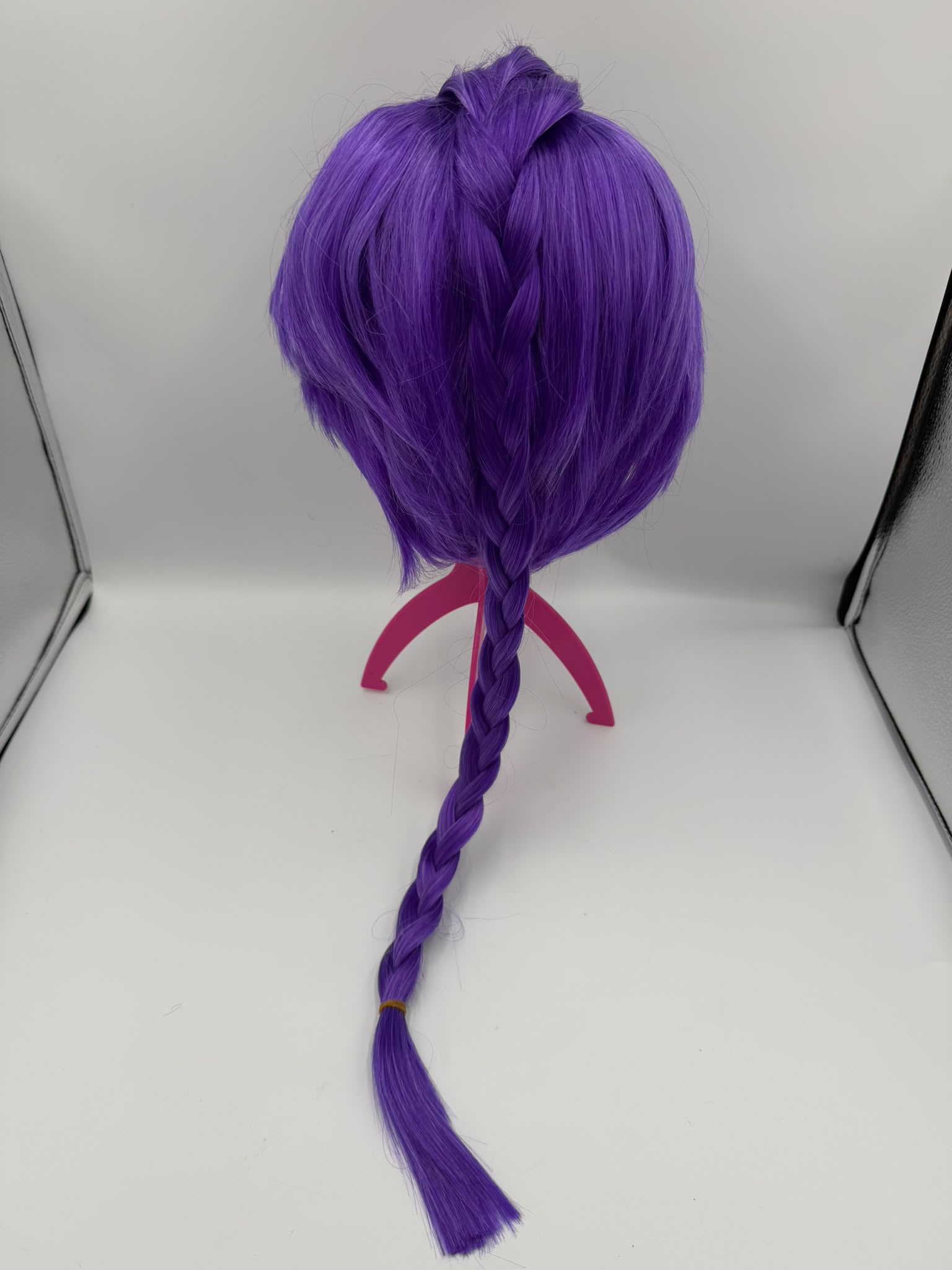 Kids Purple Rumi K-Pop Demon Hunters Style Wig Long Braid Costume Fancy Dress