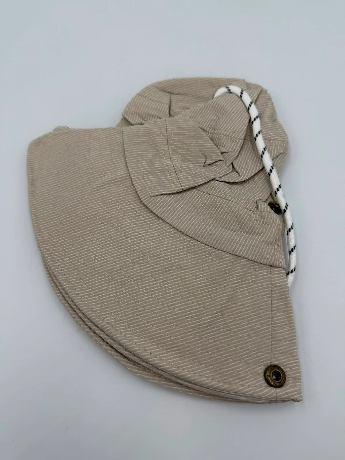 Beige Wide Brim Festival Sun Hat Lightweight Garden Hiking Bucket Hat