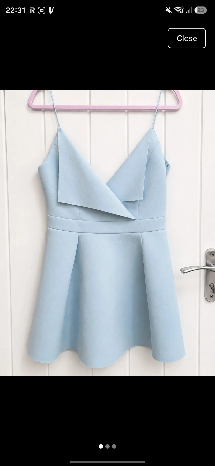 ASOS Light Blue Skater Dress – UK 12 – New Without Tags