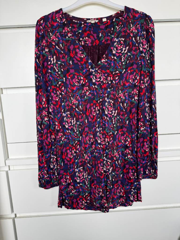 FatFace Colourful Abstract Floral Dress – Size 8