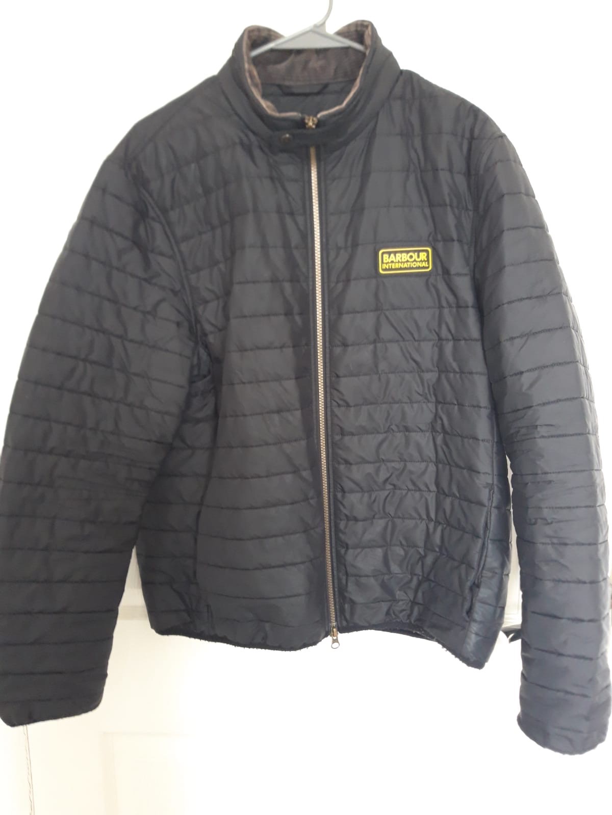 Barbour Black Quilted Jacket Size Medium