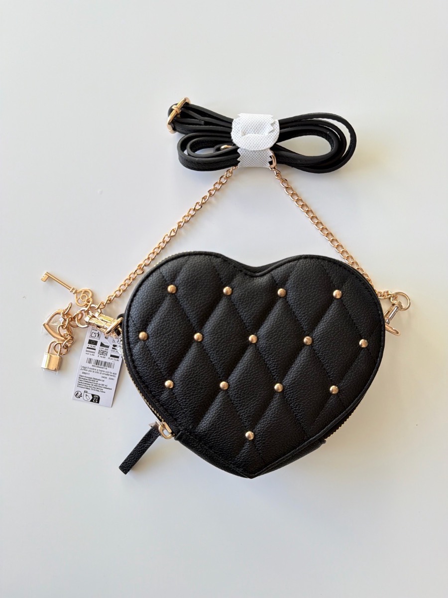Claires girls heart shape cross body bag
