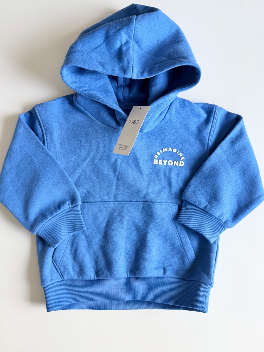 M&S Boys blue hoodie 2-3 years