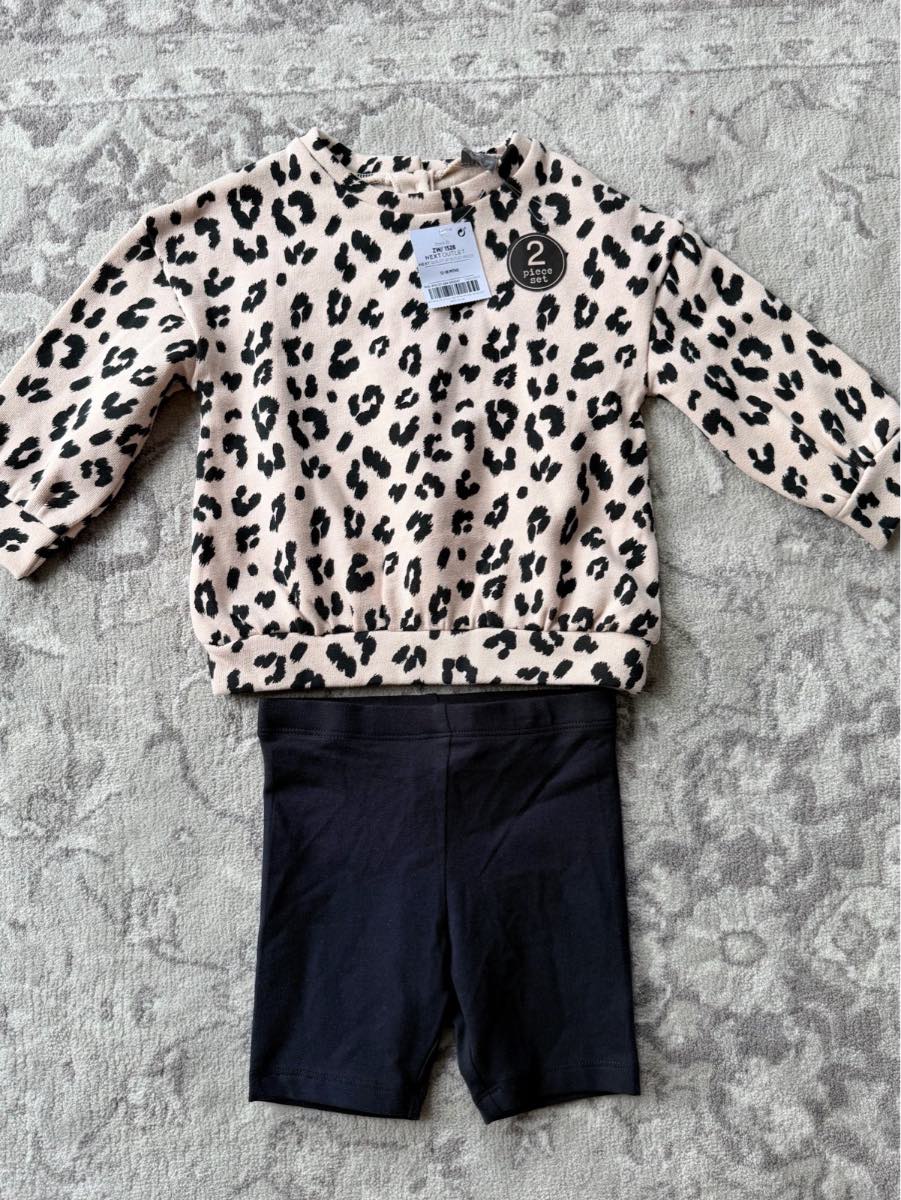 Next girls sweat top and shorts, 12-18 months