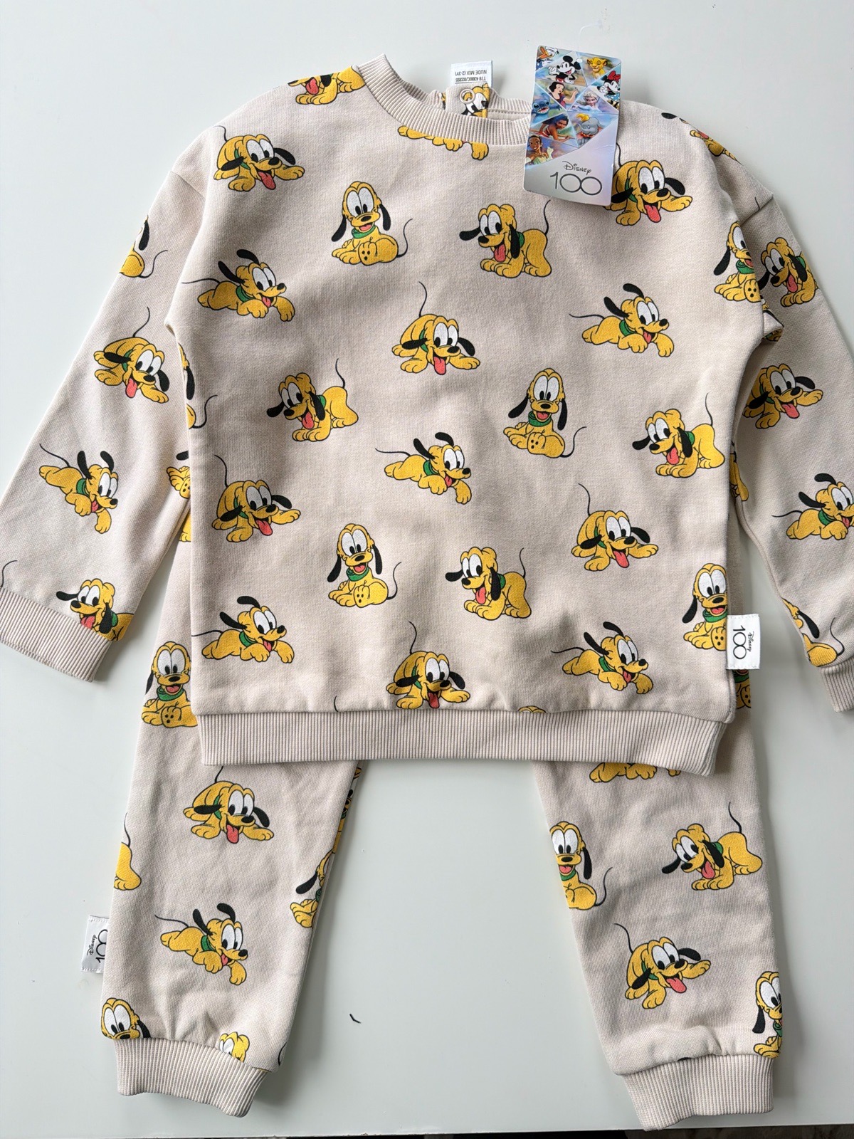 Disney x M&S boys sweatshirt and joggers set 2-3 years