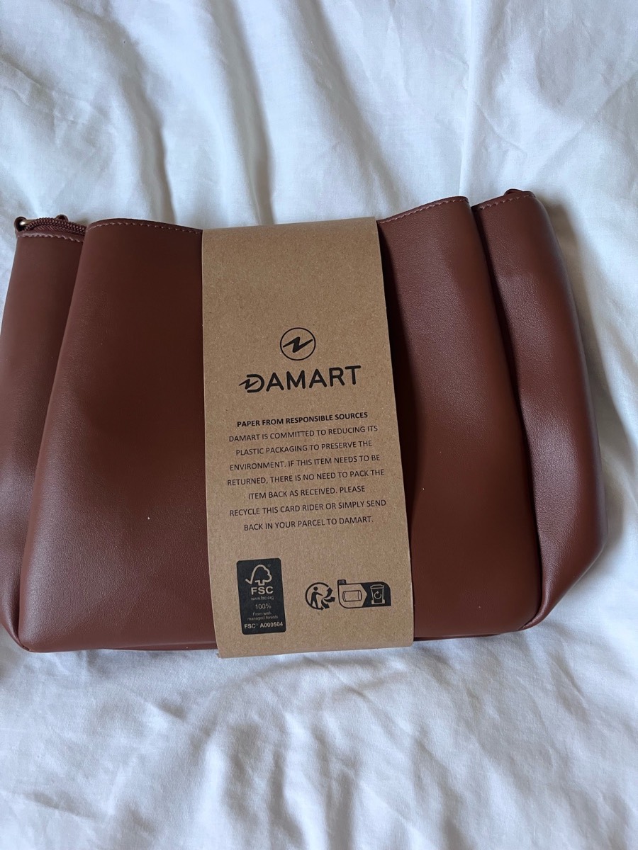 Brand New Damart x Nathalie Andersson Tan Faux Leather Crossover Handbag