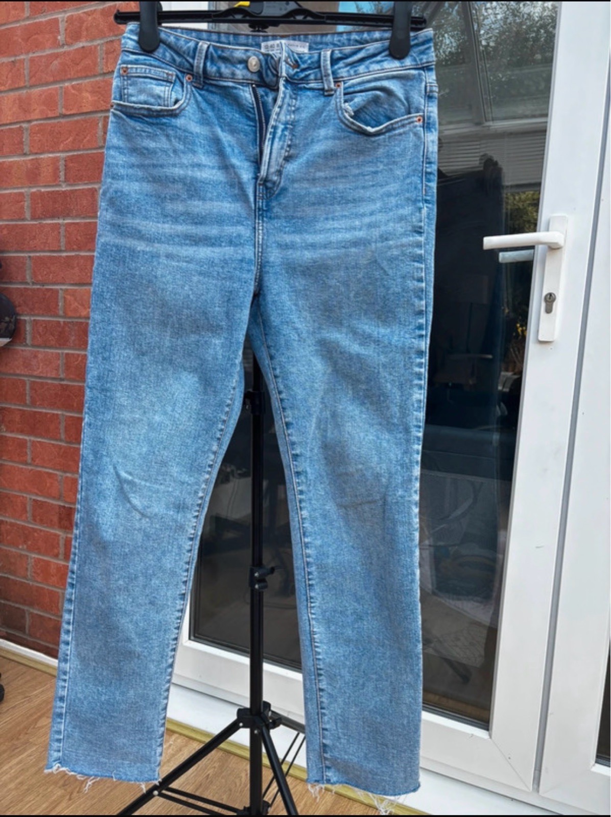 Primark Light blue Straight Leg Jeans - Size 12