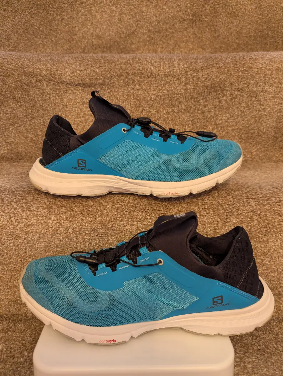 Salomon Amphib Bold 2 Blue Turquoise Trainers Size 9.5 Good Condition