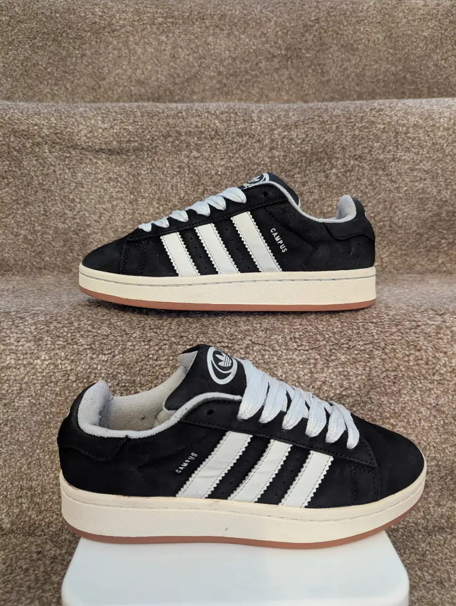 Adidas Campus Black & White Size 5 Good Condition