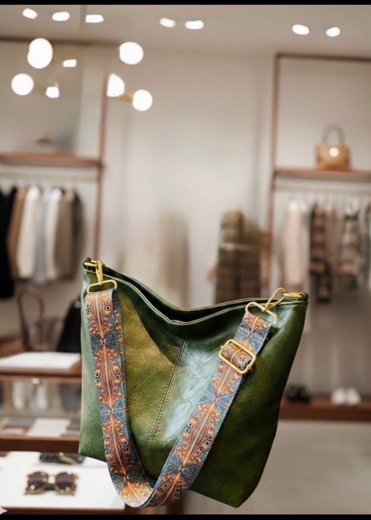 Women Large shoulder Bohemian strap Style Tote bag printed embroidery Womens Crossbody