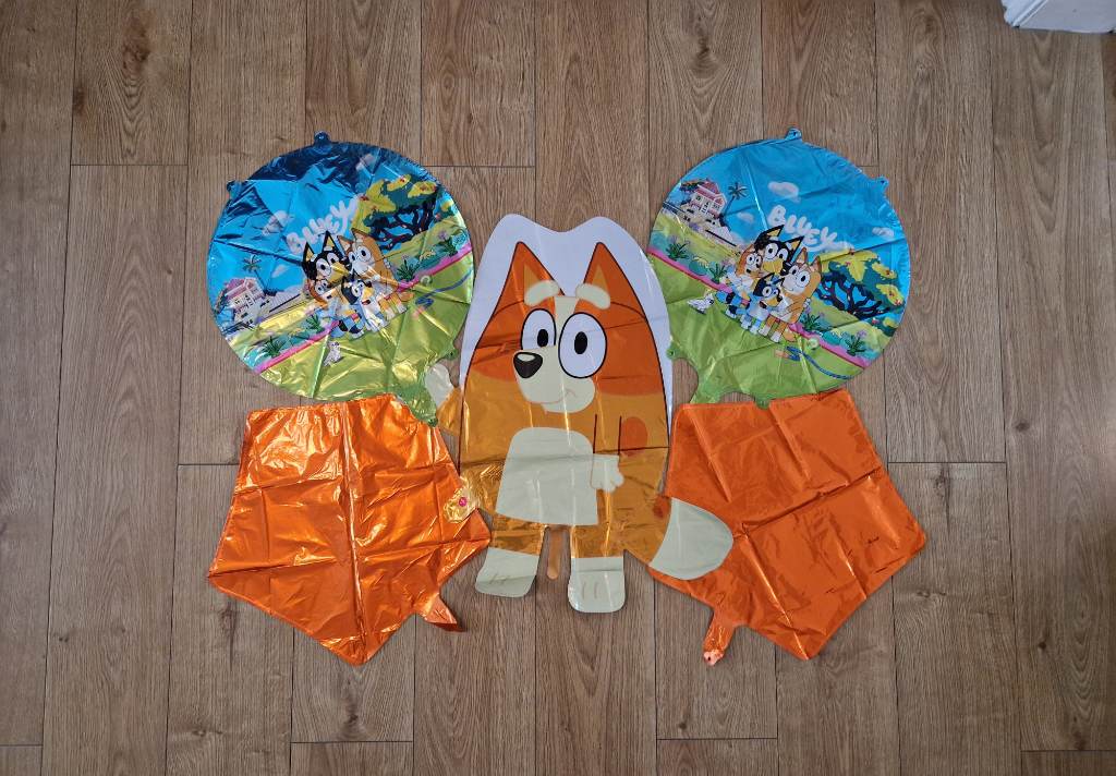Bingo birthday party balloons. Bluey and bingo theme party decorations