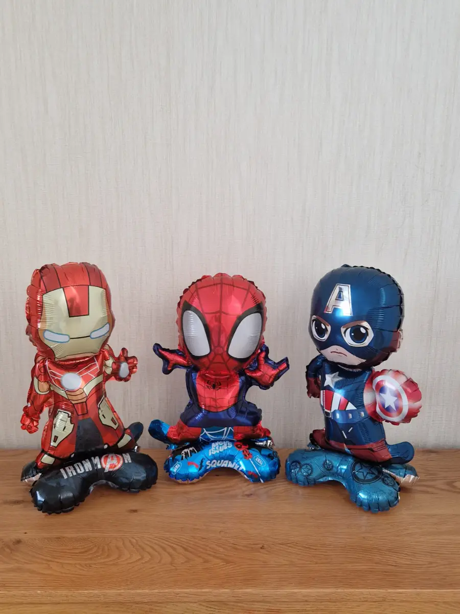Marvel foil balloons. Spiderman, Iron-man, Captain America party decorations