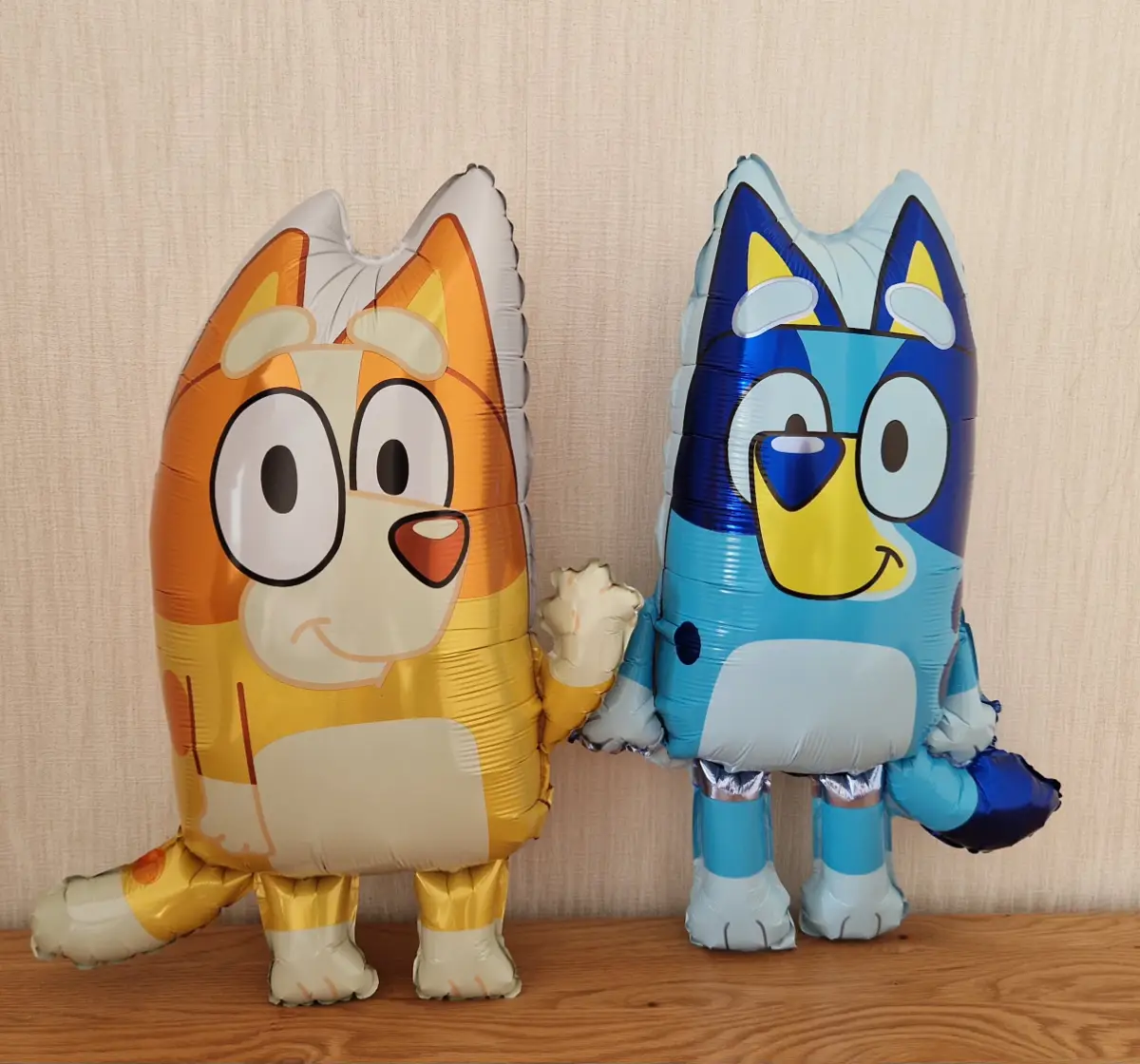 Bluey And Bingo Foil birthday party balloons. New uninflated