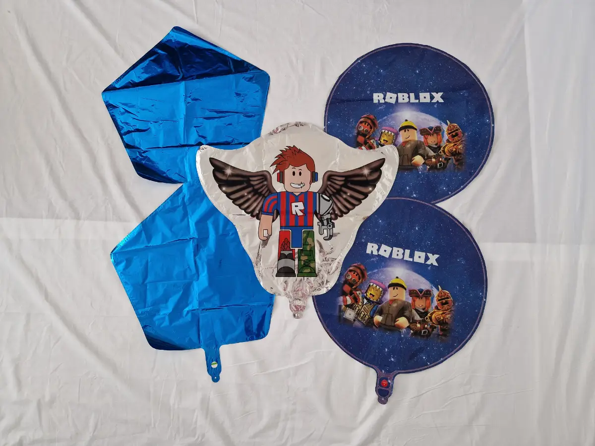 Roblox foil balloons. Gaming birthday party decorations