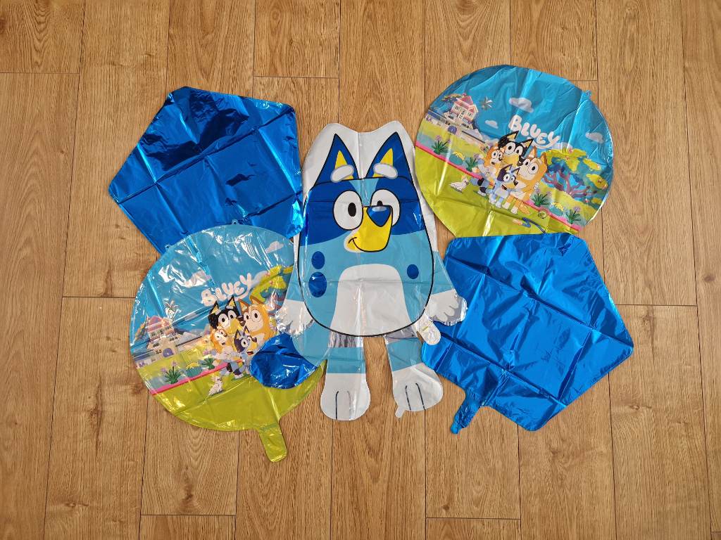 Bluey And Bingo Foil birthday party balloons. Party decorations and supplies