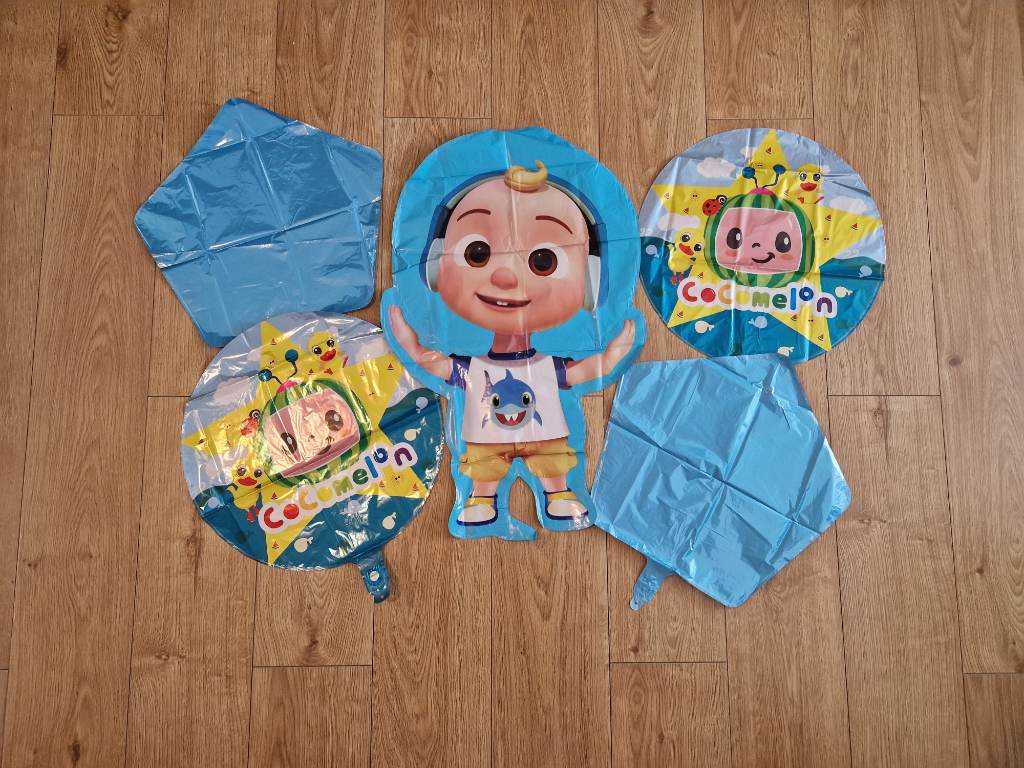 JJ Cocomelon birthday party balloons. Party supplies and decorations