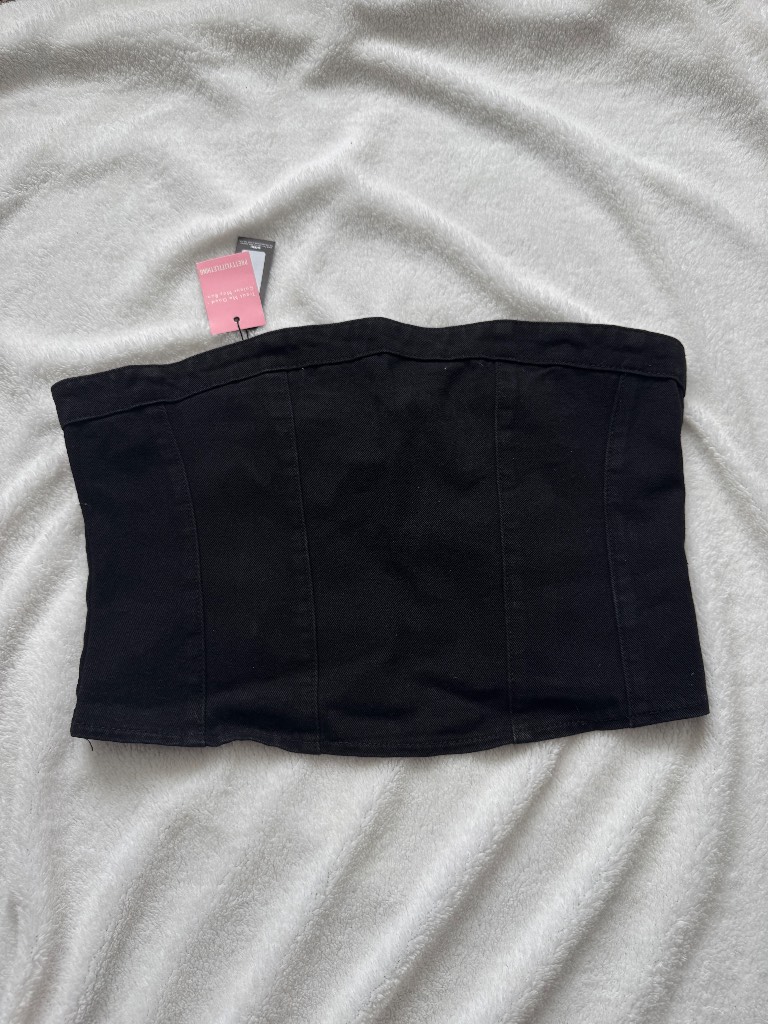 PLT Tall Black Denim Corset Size 16