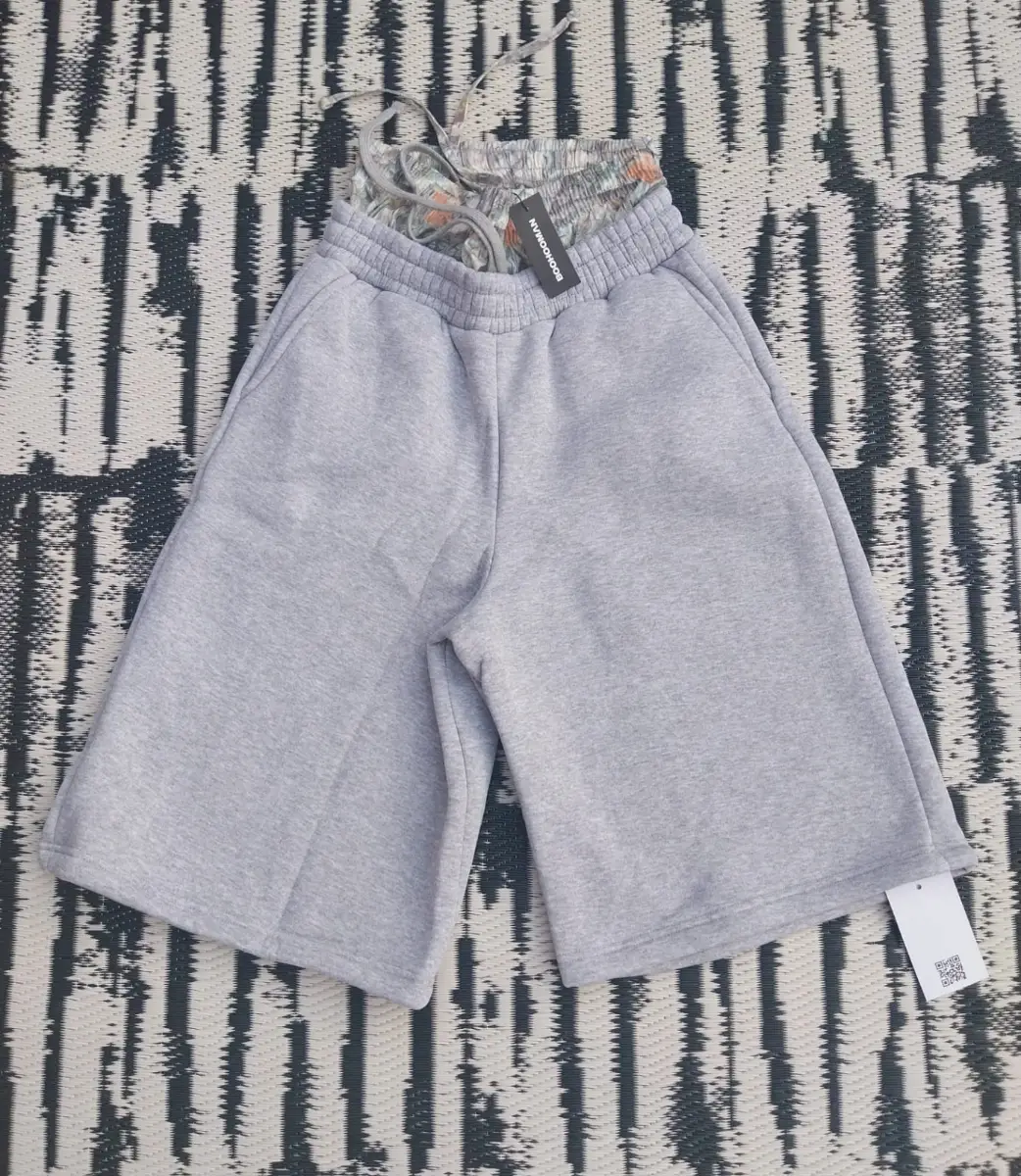 BoohooMan Double Waistband Grey Jorts - S