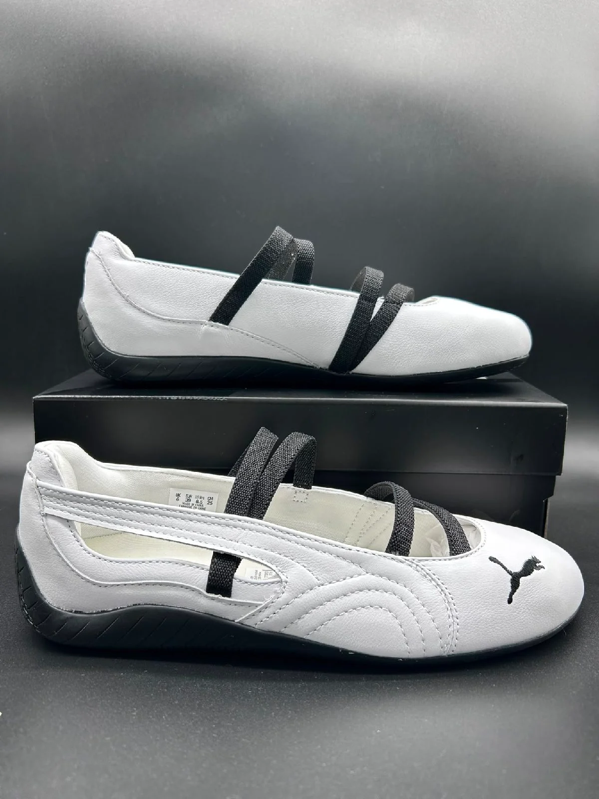 Puma Speedcat Ballet LTH Women’s Trainers UK 6 EU 39 White Black 40358701 BNIB
