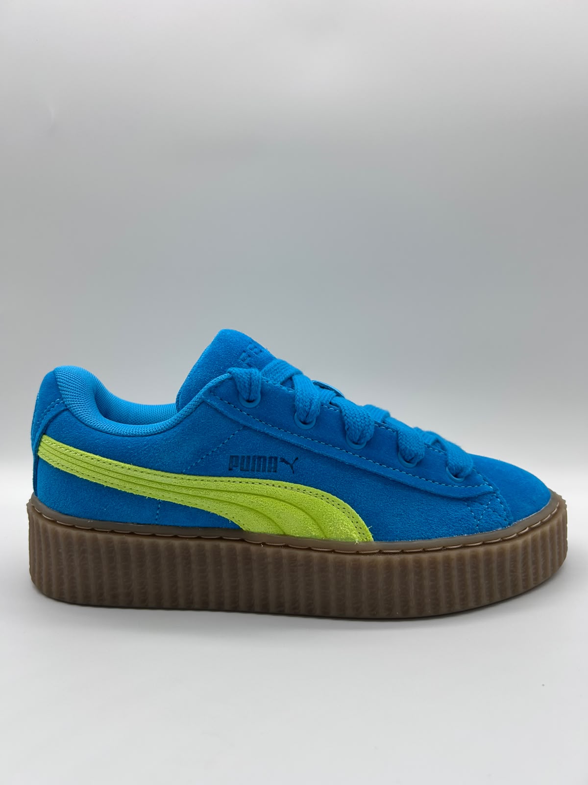Fenty x Puma Creeper Phatty UK 5 EU 38 Blue Lime Platform Trainers NEW