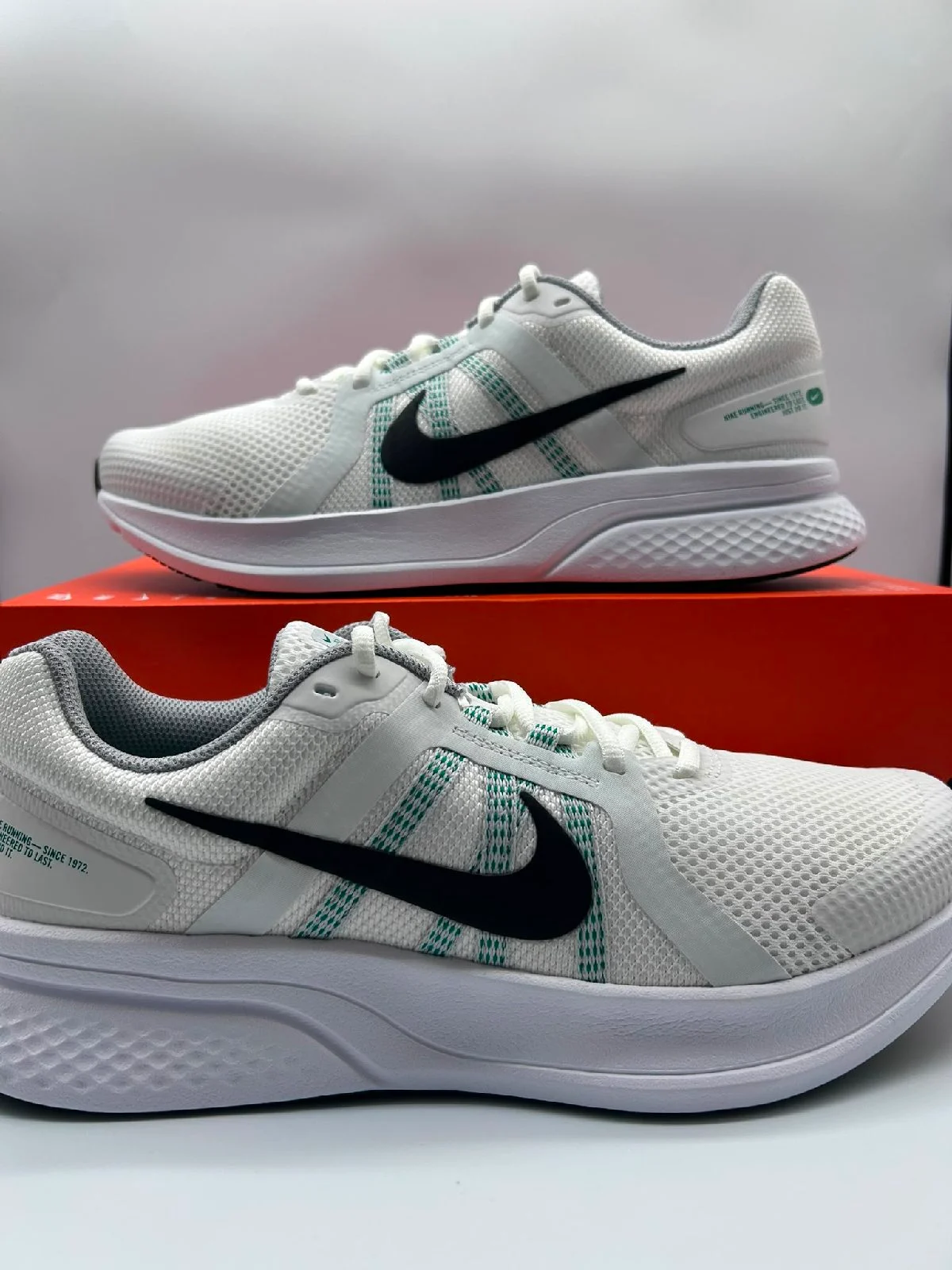 Nike Run Swift 2 Men’s Trainers UK 9 EU 44 US 10 White Black CU3517100 NEW