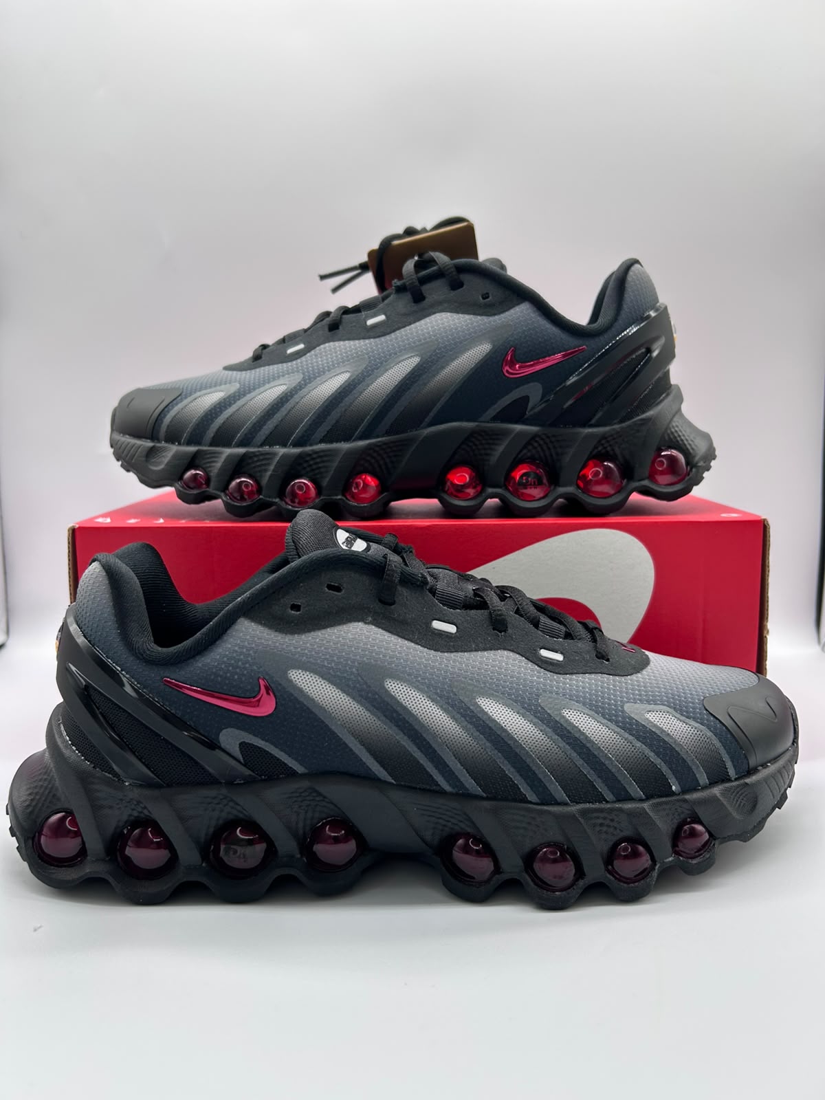 Nike Air Max Dn8 Trainers UK 6 EU 39 Black Red Grey BNIB RRP £120 HF7310011