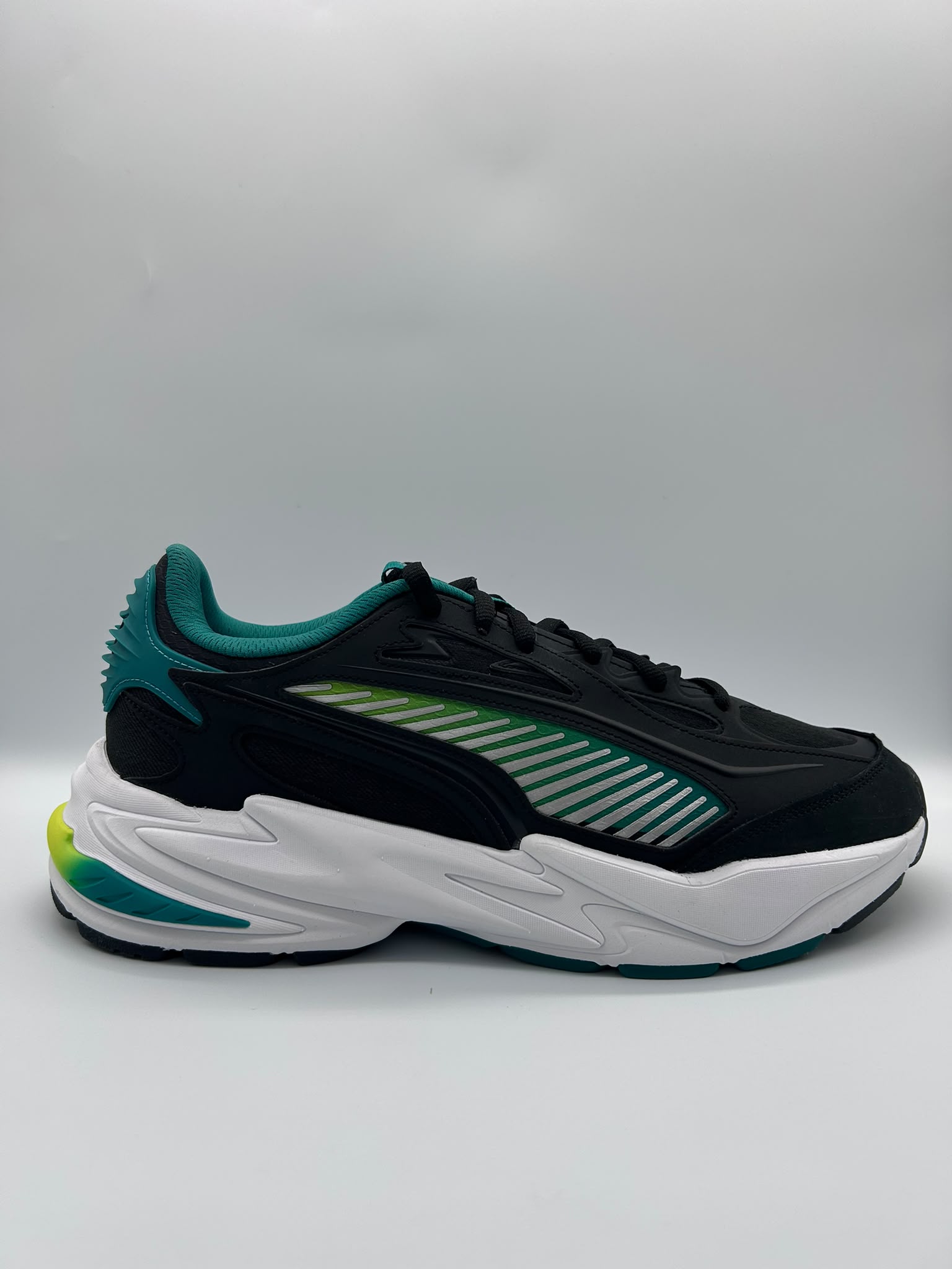 Puma AMF1 RS Surge Aston Martin F1 Trainers UK 11 EU 46 Black Green 30914101 NEW